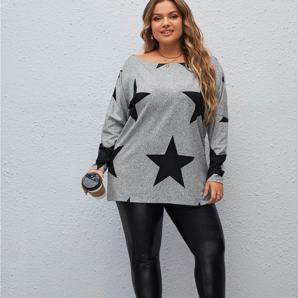 Comfortable Star Print T-shirt